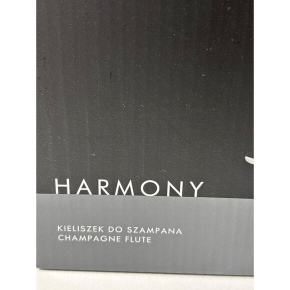 Krosno Champagne Flutes Harmony Collection NIB Set of 6 Crystalline Glass 6.8 oz - Picture 2 of 7